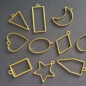 Open Bezel For DIY Pendant Base, Locket, Chain Earring